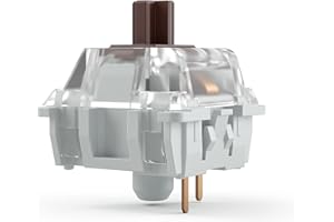 Gateron Brown Mechanical Keyboard Switches (120 Pack) - Tactile & Balanced for Versatile Typing & Gaming - 45g Actuation Forc