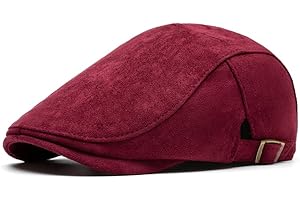 PTDUABENLU Mens Newsboy Cap Flat Ivy Gatsby Hat Adjustable Cabbie Cap for Women