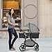 Costzon Baby Stroller, 2 in 1 Convertible Carriage Bassinet to Stroller, Pushchair with Foot Cover, Cup Holder, Large Storage Space, Wheels Suspension, 5-Point Harness (Gray)