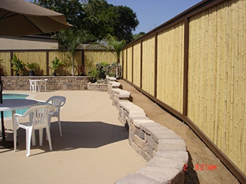 Backyard X Scapes Natural Rolled Bamboo Fence 1in D X 6ft H X