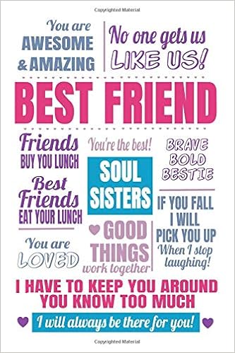 Best Friend Lined Bestie Friendship Notebook Journal Rookery