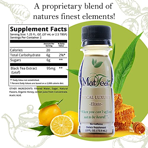 MatTea Vocal Luxury Elixir Throat Tea for Singers I All Natural Sore