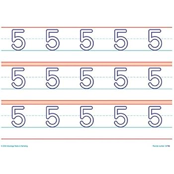 amazoncom raised line paper red blue lines portrait 50 sheets