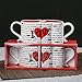 I Love You Kissing Mugs, Set of 2, Coffee Mugs with Heart Shape Design Perfect Gift for Him and Her, Wedding, and Anniversary Present for Bride and Groom, Valentine's Day Gift