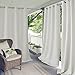 Elrene Home Fashions Connor Indoor/Outdoor Solid Grommet Panel Window Curtain, 52
