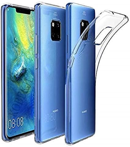 Neotronix - Transparent Shock Proof Soft Silicone Simple TPU Back Case for Huawei Mate 20 Pro (Transparent)