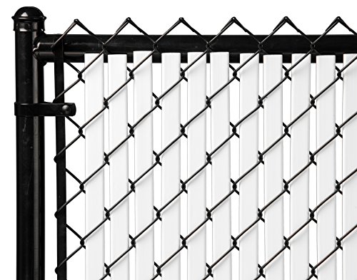 Proudly Made in THE USA! - Tube Slat Double-Wall Bottom Locking Slat Depot Privacy Slat for 3', 4', 5', 6', 7' and 8' Chain Link Fence (8ft, White) at Amazon