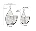 J Miles CO It's Useful. Hanging Display Storage Baskets - Wall Hanging Units for Flowers, Fruits and Veggies, Decorations, and More (Black, 1 Large 1 Small)