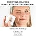 Garnier Skin Skinactive Clean+ Charcoal Oil-Free Makeup Remover Wipes, 2 Count