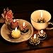 DaveandAthena 12 Pieces Cactus Tealight Candles Handmade Delicate Succulent Cactus Candles for Birthday Party, Wedding, Spa, Home Decoration (Style 1)