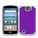 OEAGO LG Optimus Zone 3 Case, LG K4 LTE Case, LG Spree Case, LG Rebel Case - Shock-Absorption Dual Layer Defender Protective Cover for LG Optimus Zone 3 / LG K4 LTE/LG Spree/LG Rebel LTE - Violet