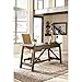 Signature Design by Ashley Baldridge Classic Neutral Swivel Desk Chair, Rustic Brown & Beige
