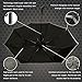Asamoom Reflective Stripe 60 MPH Windproof Umbrella, Double Canopy Auto Open Close Waterproof 300T Fabric Compact Travel Automatic Folding Umbrellas