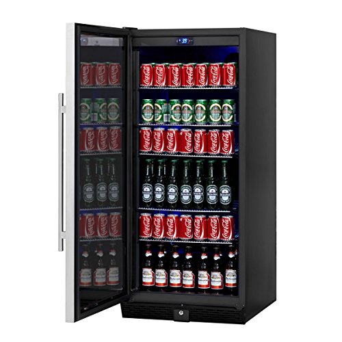 KingsBottle Beverage & Beer Glass Door Cooler 198.4 Pounds Fridge for