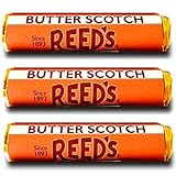Reed's Butterscotch Hard Candy 3 Pack - Individually Wrapped - Since 1893