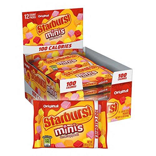STARBURST Minis 100 Calories Original Fruit Chews Candy Bulk Pack, .95