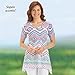 Women's Southwestern Aztec Shark bite Tunic Top
