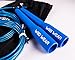 WOD Wear Jump Rope - Speed Rope, Ultra Fast Adjustable Speed Cable Rope For Boxing, Traveling Workouts, MMA, Exercise and Fitness, 100% Guarantee (Blue)