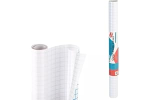 Contact Paper Clear, 17.5” x 5-Feet, Transparent Self Adhesive Book and Textbook Covers for Paperbacks and Hard Covers, Plastic Protective Covering Contact Paper Roll, Acid Free – by Enday