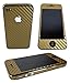 TCD - Gold iPhone 4 4G 4S Carbon Fiber Full Body & Side Skin Sticker Set