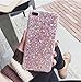 iPhone 8 Plus/7 Plus Bling Case Sparkle Ombre Sequins Polka Dot Air Prism Glitter Translucent Soft TPU Flexible Slim 3D Design Case Cover for iPhone 8 Plus/7 Plus(Pink)