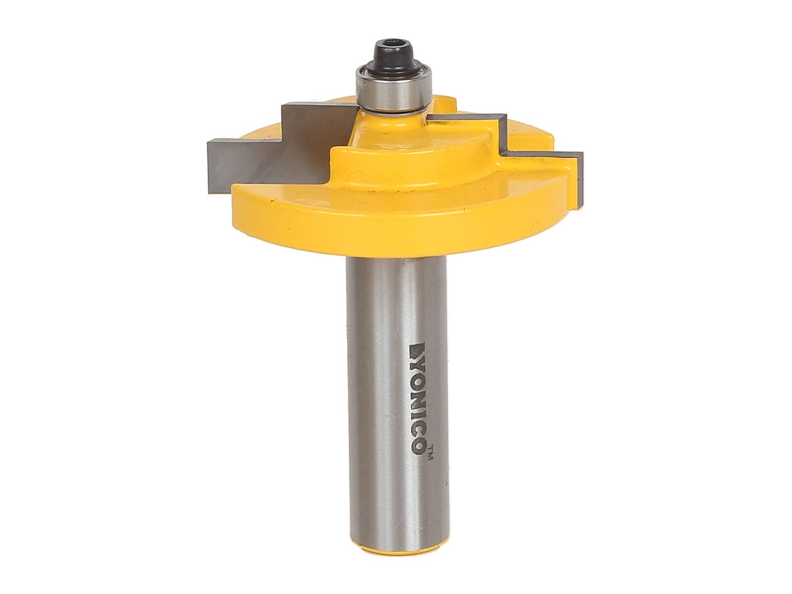Yonico 18127 - Stepped Rabbet Router Bit, 3/16" Glass and Artwork Inner Step - 1/2" Shank