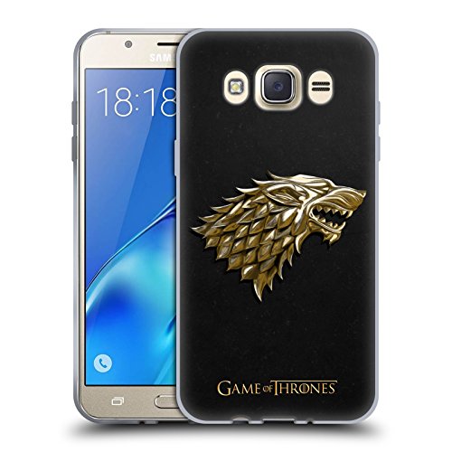 Official HBO Game Of Thrones Gold Stark Sigils Soft Gel Case for Samsung Galaxy J7 (2016)