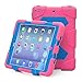 iPad Mini 4 Case ,Aceguarder New Design iPad Mini 4 Case Rainproof Dirtproof Shockproof Cover Case With Stand Super Protection for iPad Mini 4 (Pink-Blue)