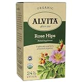 Alvita Organic Rose Hips Herbal Tea Bags, 24 Count