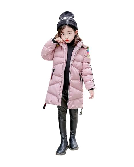 Amazon 女の子 ダウンジャケット 中綿入れ 保温 防寒 女の子 ダウン
