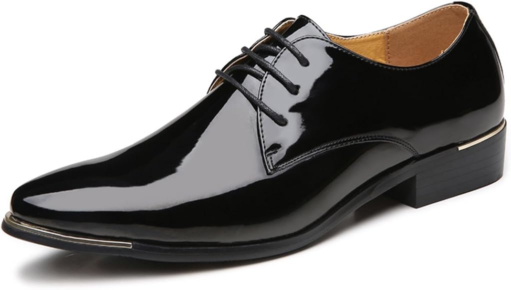 black patent tuxedo shoes
