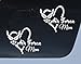 2 Pack Air Force Mom Decal Vinyl Sticker Auto Car Truck Wall Laptop | White| 6