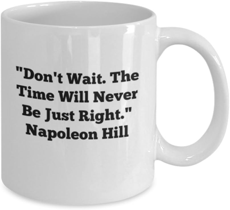 Prolificology Napoleon Hill Collection - America's First Millionaire Maker Quote - Latte Mug
