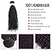 XYHair 4 Bundles Virgin Brazilian Human kinky Curly with Lace Closure Hair Weave 7A 100% Unprocessed Jerry curly hair bundles deep curly weft Extensions Natural Color(16161818+14)