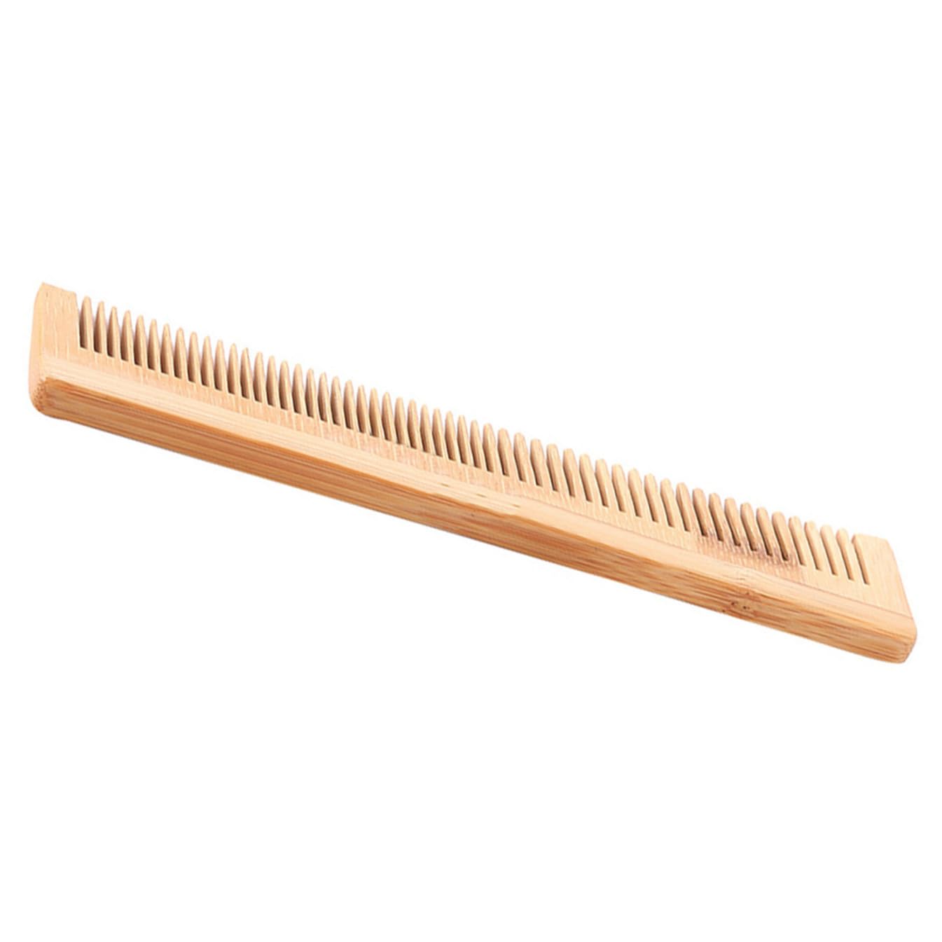 FRCOLOR Stemless Fine-tooth Wooden Comb for Curly Hair Styling Detangling Wet Hair and Gentle Scalp Massage for Travel and Daily Grooming