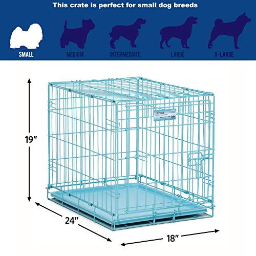 blue dog crate