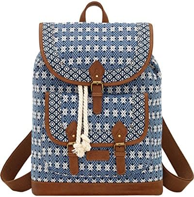 Bandana by American West Santa Fe Backpack, Navy Blue / Brown