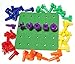 Peg Board Building Toys for 4 Year Old Boys and Girls - Stacking Toys, Engineering Construction Toys, Kids Toys with 32 Pegs, Foam Board & Activity eBook