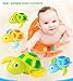 Set of 3 Float Pool Wind Up Baby Bath Toys Swimming Tub Bathtub Cute Swimming Turtle Toys for Boys Girls Blue Orange Green