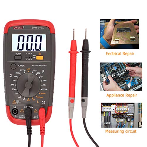 Digital LCR Meter Capacitance Inductance Resistance Meter Resistors Capacitors Inductors Tester Farad Measuring with LCD Display