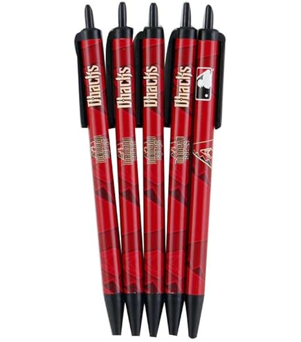NCAA 48-Pack Retractable Click Pens - Team Logo Pens, Great For Stocking Stuffers & Party Favors (Arizona State)
