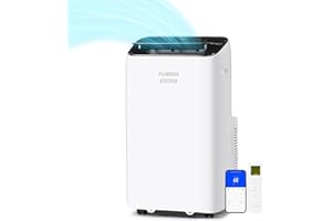 TURBRO Greenland 14,000 BTU Inverter Portable Air Conditioner, High Efficiency, Quiet Operation, Cools Up to 600 Sq. Ft., Dehumidifier & Fan, with Remote, WiFi, and Alexa/Google Assistant