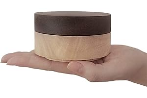 Ashtray with Lid, VViN Windproof Ashtray for Indoor and Outdoor Use, Wooden with Stainless Steel Liner, Portable Ash Tray for Home, Office, Patio, Garden Decoration