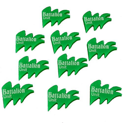 Battalion Unit Tokens, Opaque Green (10)