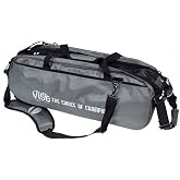 VISE Clear Top 3 Ball Roller Bowling Bag
