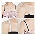 DYS Women's Convertible Lace Bra Straps Flower Patterns Black White Nude 2 Width (15mm, Sunflower)