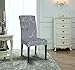 TIKAMI 1PCS Spandex Printed Fit Stretch Dinning Room Chair Slipcovers Covers (1, Gray)
