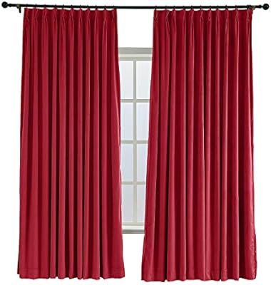 Amazon Com Twopages 52 W X 102 L Pinch Pleated Curtains Room