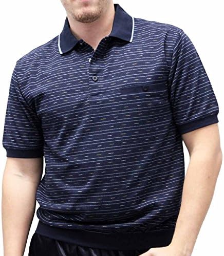 Safe Harbor Allover Banded Bottom Shirt - 6191-399 (MEDIUM, NAVY)