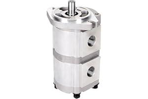 KSNXUDH Hydraulic Gear Pump, Hydraulic Pump Low Noise Gear Oil Pump,Gear Pump for Oil,3045 psi,3400 RPM Rated Aluminum Pump 6-30 Ml/r Displacement, 2 Bolt (SAE A),Cw (HGP-33A-F8/8R)